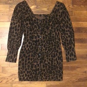 VICI leopard print mini dress